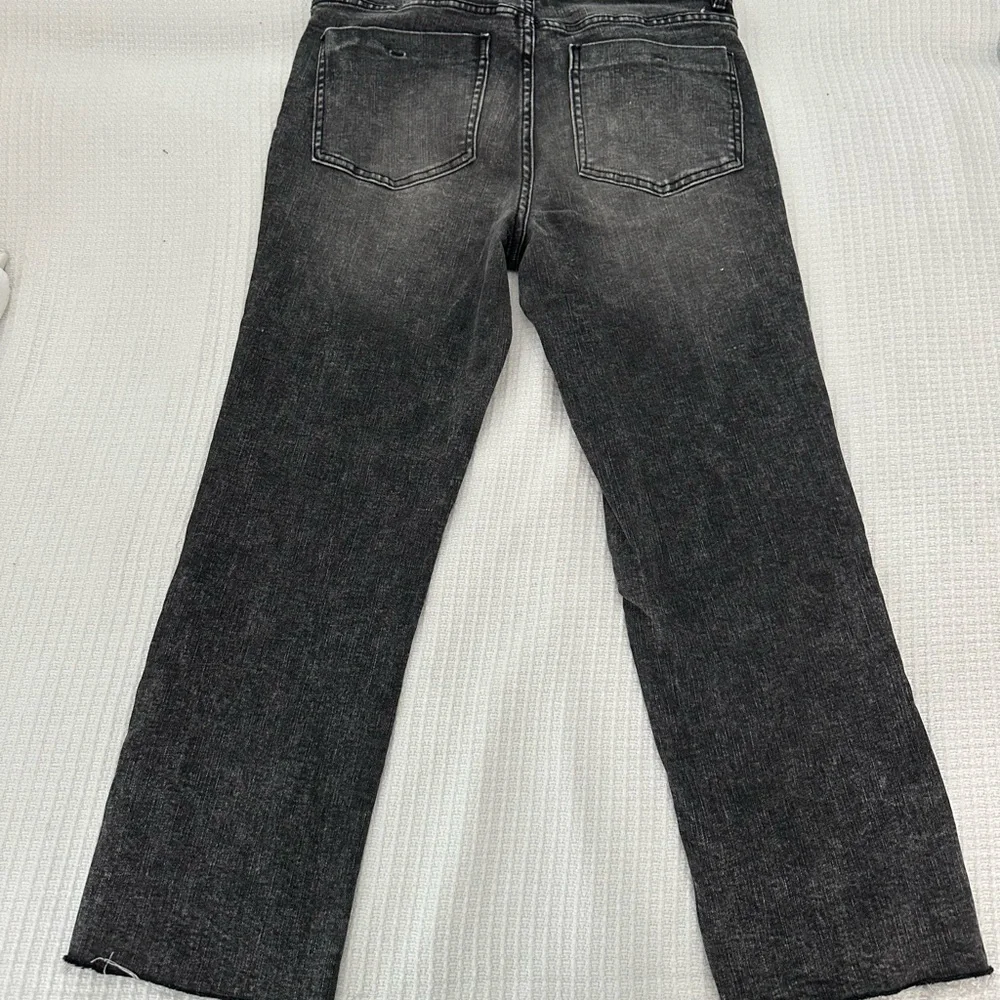 OAT New York Black Straight Leg Jeans with Contrasting Stitching - Picture 2 of 10